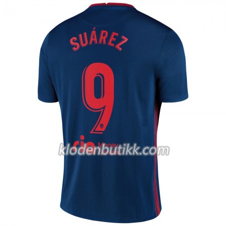 Atlético Madrid Luis Suarez 9 Borte Fotballdrakt 2020-2021 Kortermet